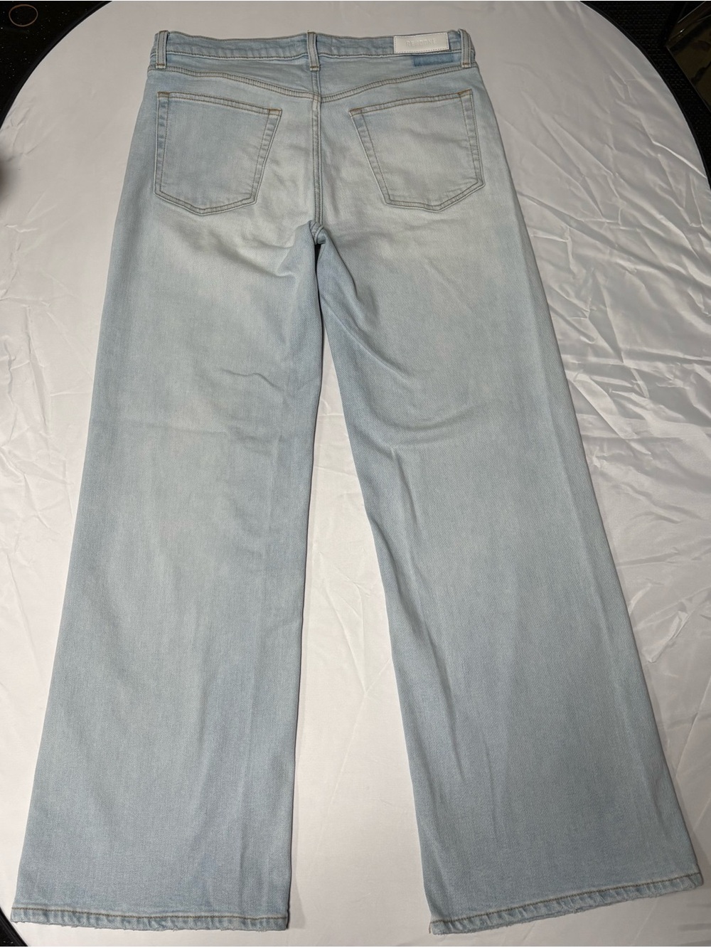 RE/DONE Comfort Stretch Mid Rise Wide Leg Jeans Mid 90s Wash Size 31 - Picture 2 of 7